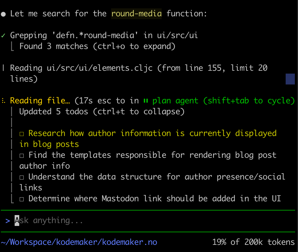 Slik ser Mistral Vibe ut ved oppstart