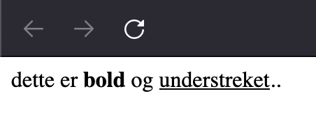 Firefox med enkel HTML